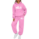 New Autumn Winter Woman Tracksuit Hoodies+Sweatpants 2-Piece Fashion Causal Jogging sweatshirt Clothes Pullover Fleece Pant Sets