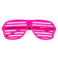 Neon 80s Party Glasses, Hats, Gloves - 8pcs