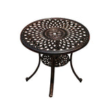 2024 Newest Outdoor Patio Dining square table Chairs Metal cast aluminium Round Table Furniture for Garden Yard