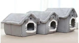 Indoor Warm Dog House Soft Pet Bed Tent House Dog Kennel Cat Bed with Removable Cushion Suitable for Small Medium Large Pets