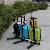 New Travel Skateboard suitcase,scooter trolley case,children's student carry on luggage with wheels Lazy rolling luggage box