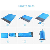 Pocket Picnic Waterproof Beach Mat Sand Free Blanket Camping Outdoor Picknick Tent Folding Cover Bedding Jack's Clearance