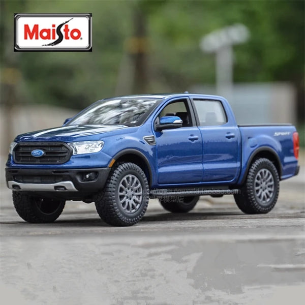 1:24 2019 Ford Ranger Alloy Pickup Car Model Diecasts Metal Off-road Vehicles Model High Simulation Collection Gifts