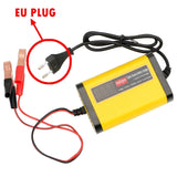 12V 2A Smart Lead Acid Battery Charger Lcd Display 110V 220V For 5AH 7AH 12AH 20AH Motorcycle Toy Car Charge EU US Plug