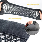 Car Back Rear Mesh Trunk Seat Elastic String Net Magic Sticker Universal Storage Bag Pocket Cage Auto Organizer Seat Back Bag