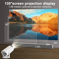 Transpeed 4K Android 11 Projector - Dual WiFi6, 200 ANSI, Allwinner H713, BT5.0, 1080P, Portable Cinema