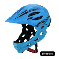 Outdoor Sports Children's Full Face Helmet Balance Bike Scooter Bike Riding Helmet Children's Helmet With Light And Insect Net