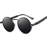 Retro Men Punk Style Sunglasses Colorful Round Metal Frame Women Fashion Sunglasses Uv400 2023