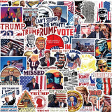 10/30/50pcs Funny Trump 2024 Graffiti Stickers – Waterproof Cartoon Decals