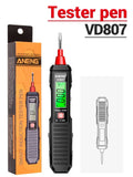 ANENG VD807 One-word Induction Portable 50/60Hz Smart Electric Pen Tester NCV Sensor AC 12-300V Non-contact Wire Detector Tools