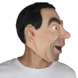 Movie Role Mr Bean Funny Mask Halloween Carnival Fancy Dress Party Costume Props Cosplay Latex Masks Birthday Gift