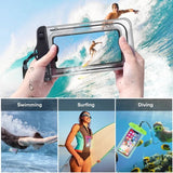 Waterproof Swimming Phone Pouch Universal Case Underwater Dry Bag Compatible with iPhone Samsung Galaxy Pixel Jack's Clearance