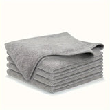 5/10/20pcs Kitchen Towel, Ultra-fine Fiber Light Gray Cleaning Cloth Set, Absorbent, Soft And Stain-removing Cloth