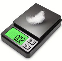 Precision Pocket Scale 1000g X 0.1g - Digital Gram, Food, Jewelry, Ounces/Grains Scale with Backlit LCD - Mini Scale for Travel