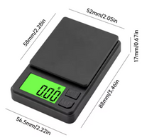 Precision Pocket Scale 1000g X 0.1g - Digital Gram, Food, Jewelry, Ounces/Grains Scale with Backlit LCD - Mini Scale for Travel