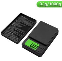 Precision Pocket Scale 1000g X 0.1g - Digital Gram, Food, Jewelry, Ounces/Grains Scale with Backlit LCD - Mini Scale for Travel