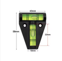 T-Type Spirit Level Plastic Measuring Vertical And Horizontal Adjuster Scope Triangle Level Measuring Kit for Caravan Camper