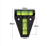 T-Type Spirit Level Plastic Measuring Vertical And Horizontal Adjuster Scope Triangle Level Measuring Kit for Caravan Camper