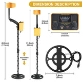 Tanxunzhe TC-200Y Upgrade Metal Detector Underground Wire Iron Metal Gold Detector Adjustable Tracker for Treasure Search New