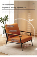 X&D Nordic Simple Leisure Chair Living Room Single Sponge Leisure Chair Light Luxury Italian Minimalist Tiger Chair Balcony Sofa