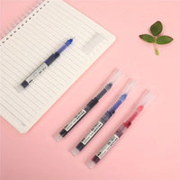 10Pcs/set High Quality Needle Type Gel Pens Straight Liquid Ballpoint Pen Kawaii Stationery School Office Supplies Writing