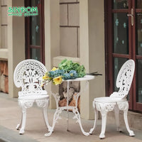 Antique Aluminium Garden Tables and Chairs Set