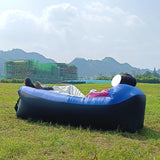 Fast Inflatable Air Sofa Bed Good Quality Sleeping Bag Inflatable Air Bag Lazy Bag Beach Sofa 240*70cm Jack's Clearance