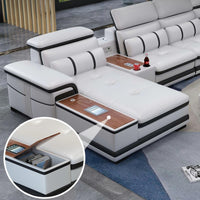 Relaxing Genuine Leather Sofas Fancy Modern Luxury Designer Sectional Sofa Corner Reclining Divani Da Soggiorno Home Furniture