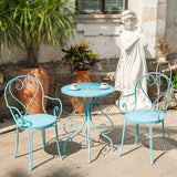 European Retro Iron Garden Furniture Sets Outdoor Courtyard Garden Balcony Table and Chair Set cafe Dining Table and Chairs Z