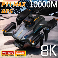 P11 Pro Max Drone 8K 5G GPS Professional HD Aerial Photography Dual-Camera Obstacle Avoidanc Brushless Quadrotor