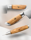 XINZUO 1-8pcs Kitchen Knife Set 73 Layers Custom Damascus Steel 15°±1 Per Side Steel Blade with Olive Wood Handle