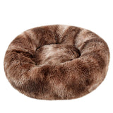 Round Dog Bed Winter Warm Cat Bed Plush Basket for Dog Washable Pet Bed for Small Medium Large Dog Sofa Cat