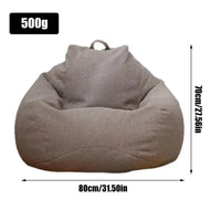 Lazy Sofa Cover Bean Bag Lounger Chair Sofa Seat Living Room Furniture Without Filler Beanbag Sofa Bed Pouf Puff Couch Tatami