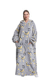 Oversized Wearable Blanket Cozy Warm Hoodie for Adults Soft Sweatshirt for Gifts One Size Fits All