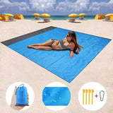 Pocket Picnic Waterproof Beach Mat Sand Free Blanket Camping Outdoor Picknick Tent Folding Cover Bedding Jack's Clearance