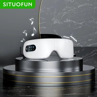 Heat & Vibration Eye Massager with Bluetooth - Smart Massage Eye Mask, Migraine Relief