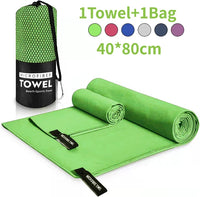 Sports Microfiber Quick Dry Pocket Towel - Portable Ultralight Absorbent Towel - Swimming Pool Gym Fitness Yoga Beach Towel