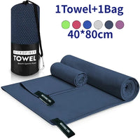 Sports Microfiber Quick Dry Pocket Towel - Portable Ultralight Absorbent Towel - Swimming Pool Gym Fitness Yoga Beach Towel