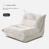 X&D Corduroy Material High Resilience Lazy Sofa Lie Sleep Small Room Balcony Leisure Lounge Chair Bedroom Single Relaxation Sofa