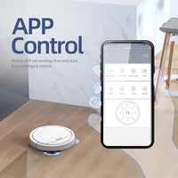 App Control Robotic Vacuum Sweeper - Wet and Dry, 2800Pa Suction