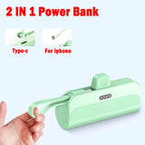 10000mAh Mini Portable Power Bank External Battery Plug Play Power Bank Type C Fast Effective Charger