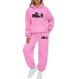 New Autumn Winter Woman Tracksuit Hoodies+Sweatpants 2-Piece Fashion Causal Jogging sweatshirt Clothes Pullover Fleece Pant Sets