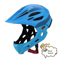 Outdoor Sports Children's Full Face Helmet Balance Bike Scooter Bike Riding Helmet Children's Helmet With Light And Insect Net