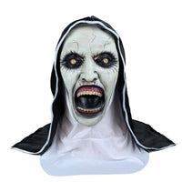 Horror Scary Nun Latex Mask for Halloween Cosplay