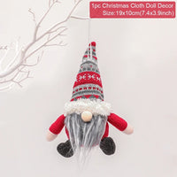 Santa Claus Doll Chirstmas Decorations Home 2024 Decor Table Elk Doll Christmas Ornaments Xmas Navidad Gifts Happy New Year 2025