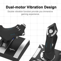 PXN 2119 PRO Flight Simulator Gamepad Vibration Controller Joystick for PC/Desktop PS4 Flight Joystick Game Controller