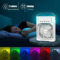 Portable 3 in 1 Fan AIr Conditioner Household Small Air Cooler LED Night Lights Humidifier Air Adjustment Home Fans Dropshipping