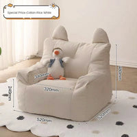 Single Sofa Chair Cartoon Seat Baby Sofa Children Sofa Cute Lazy Bean Bag Environmentally Friendly Thickened Portable Sofa Chair