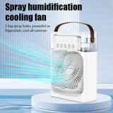 Portable 3 in 1 Fan AIr Conditioner Household Small Air Cooler LED Night Lights Humidifier Air Adjustment Home Fans Dropshipping