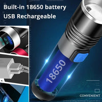 395nm UV Flashlight Blacklight Zoomable USB Rechargeable UV Light Ultraviolet Flashlight for Pet Urine Detection Resin Curing